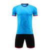 Traje de fútbol de verano transfronterizo de venta al por mayor de velocidad para hombres, niños y adultos, ropa deportiva para balones de fútbol, traje de entrenamiento para partidos de fútbol.