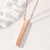 Columna de Cubo de los Deseos de Acero Inoxidable Transfronteriza Láser Tridimensional Tira Palabra de Material sin Palabras Regalo de Vacaciones Colgante de Acero de Titanio para Hombre