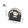 Porta-Guardanapos de Madeira Criativo, Porta-Lenços Retrô Vazado, Suporte de Armazenamento para Mesa Doméstica, Clipe de Lenço em Forma de Lótus de Futebol
