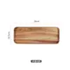 Bandeja rectangular de madera de acacia hecha a medida, bandeja de servicio de madera maciza estilo japonés, plato para postres y pasteles, plato de frutas, bandeja de té, con grabado láser para logo