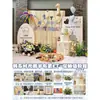 Montagem de Decoração para o Primeiro Aniversário do Bebê, Balões em Placa de KT Estilo Coreano, Bolo para Banquete de 100 Dias, Adereços para Fotos, Parede de Fundo para Ambiente