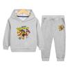 Traje para Niño Primavera y Otoño 2024 Otoño Nuevo Sudadera Deportiva con Capucha de Dos Piezas para Niños Ropa de Otoño Guapa para Niño