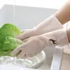 Guantes para Lavar Platos para Mujer, Guantes de Cocina de Goma para Lavar Verduras y Tareas del Hogar, Duraderos, Delgados, Ajustados, Guantes Impermeables para Lavar Ropa