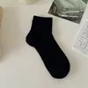 Calcetines blancos para mujer estilo ballet, calcetines cortos finos de verano, calcetines de malla de algodón transpirables de color liso hasta la mitad de la pantorrilla al por mayor