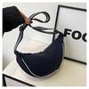 Bolso de hombro transfronterizo nuevo, estilo japonés, sencillo, de gran capacidad, combinable con todo, bolso de mujer de alta gama, bolso tipo bola de masa.