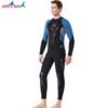 Traje de Neopreno Nuevo Dive&Sail de 3mm para Hombre Traje Húmedo de Una Pieza Cálido Traje de Neopreno de Manga Larga Impermeable Traje de Baño para Snorkel para Mujer