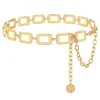 Cadena de Cintura Metálica de Moda Transfronteriza, Accesorio de Cadena de Traje de Nicho de Alta Gama, Cadena Fina Versátil para Cintura de Mujer