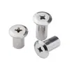 Yisheng Hardware Tuerca de Unión Cruzada de Acero Niquelado para Llave Hexagonal Tuerca Plana Empalme Cruzado M6/M8
