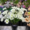 Flores Artificiais Begônia Pequenas Flores Celebração de Casamento Decoração Suave de Casamento Arranjo de Flores Decoração Paisagismo Flores Artificiais Enfeites para Sala de Estar Multicor Opcional