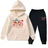 Conjunto de Sudadera de Forro Polar Otoño e Invierno 2025 para Niños y Niñas Conjunto de Dos Piezas de Sudadera Ropa Infantil Sudadera de Manga Larga y Pantalones Deportivos para Niños Pequeños