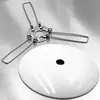 Cubierta de Arco para OVNI Mesa de Bandeja Lámpara de Mesa Lámpara de Pared Cubierta Metálica Cubierta con Forma de Arco Soporte de Clip de Resorte de Dos Puntas Tres Puntas Base del Cabezal de la Lámpara