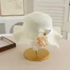 Novo Chapéu de Palha Infantil Chapéu de Princesa Fofo Chapéu de Sol de Verão para Menina Bebê Chapéu de Sol de Praia Bolsa Família
