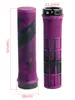 Manoplas para Guidão de Bicicleta Mountain Bike, Manoplas de Borracha Bicolores com Trava para Bicicletas de Marcha Fixa e Dobráveis, Acessórios de Guidão Confortáveis com Absorção de Choque para Pedalar