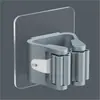 Clip de Montaje en Pared para Mopa Gancho para Escoba Baño Inodoro Sin Taladro Soporte para Mopa Estante Fijo Estante de Almacenamiento Artefacto de Montaje en Pared