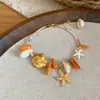 Accesorio de Vacaciones: Pulsera Multicolor de Cuentas de Cristal y Perlas de Arroz de Múltiples Capas, Joyería de Mano Bohemia Lujosa y de Alta Gama