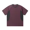 Camiseta Masculina de Manga Curta Estilo Montanha de Verão, Levemente Solta, Confortável, Toque Gelado, Casual, Blusa Versátil, Camiseta Masculina, Seda de Gelo, Secagem Rápida