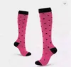 En stock Calcetines de compresión elásticos deportivos europeos y americanos, calcetines de tubo largo para pantorrilla, calcetines de compresión, calcetines elásticos para saltar la cuerda, calcetines elásticos para montar a caballo, venta al por mayor