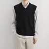 Nuevo Producto 2026: Chaleco Suéter de Punto Casual Estilo Old Money para Hombre, Chaleco Suéter para Adolescente para Ropa Exterior