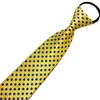 Fabricante Hombres Negros Casual Rayas Azules Corbata de Negocios Corbata Perezosa 8cm Corbata sin Corbata al por Mayor Cremallera