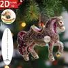 Em Estoque Website Independente Item Mais Vendido Ébano Cavalo Majestade 2D Acrílico Decorativo Preto Ébano Cavalo Estatueta Novo