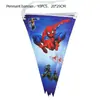 Plato de Papel Taza de Papel Servilleta Cuchillo Tenedor y Cuchara Temática de Spider-Man Transfronterizo Marvel Set de Vajilla Decoración de Fiesta Suministros