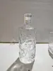 Botella especial de licor de 500 ml, botella de vino vacía, botella de vino de vidrio, botella de vino de alta gama, botella de vino blanco cristalino,