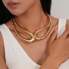 Pulseiras Cruzadas Europeias e Americanas Transfronteiriças, Grande Coleção de Pulseiras Abertas com Anel Cruzado Irregular, Pulseiras de Design de Luxo Leve de Nicho para Mulheres