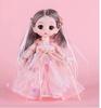 Boneca Palaciana Antiga de Menina 17cm, Boneca Princesa Hanfu Sonhadora Nova, Presente Dia das Crianças Atacado