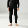 Pantalones de Algodón para Niños, Pantalones Térmicos de Lana Gruesa para Invierno, Pantalones Polares de Capa Base para Bebé, Pantalones Térmicos de Seda de Tres Capas para Niñas y Niños