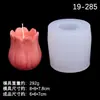 Molde de Silicone para Velas DIY e Aromaterapia em Formato de Tulipa e Rosa Realistas 3D