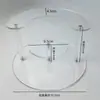 Suporte de Escada para Caixa Surpresa de Acrílico Modelo de Figura Transparente Brinquedo Bule Suporte de Exibição de Perfume Joias Armazenamento de Cosméticos