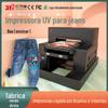 Jeans de 31 graus impressora UV carteira de couro padrão de tecido não tecido camiseta suéter máquina de impressão têxtil para vestuário