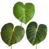 Hojas de Planta de Goma Suave Artificial Hojas de Taro Coloridas de Moda Modelo de Habitación para el Hogar Diseño de Boda Hojas Grandes de Monstera Artificiales
