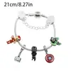 Nuevo Protagonista de Película y TV de Marvel Spider-Man Iron Man Pulsera Vengadores Regalo Pulsera de Dama Venta al por Mayor