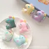 Lindo Colgante de Dinosaurio Pequeño Arcoíris Soleado Dibujo Animado Felpa Colgante para Bolso Joyería DIY Ropa Calcetines Bufanda Accesorios Broche
