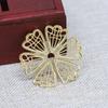 Joyería DIY tocado tridimensional Loto Loto flor tridimensional de una sola capa horquilla antigua hecha a mano material de accesorios para el cabello B311