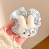 Lindos conejos y gatos con gafas de lunares, Ligas para el pelo, Scrunchies, Sujetadores de coleta coquetos, Diademas, Sujetadores para moños