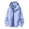 Chaqueta deportiva de exterior tres en uno desmontable, cortavientos e impermeable, personalizada con logotipo de empresa, para hombre