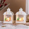 Decoraciones navideñas luz nocturna retro luminosa regalo ventana decoración de mesa accesorios estilo atmósfera lámpara