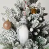 Novas decorações de Natal Malha Floresta Velho Pequeno Enfeites Pendurados Boneca Sem Rosto Pingente de Árvore de Natal Masculina e Feminina