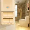 Interruptor de Calentador de Baño Tipo 86 con Calefacción y Ventilador de Cinco Posiciones y Calefacción de Luz de Cuatro Posiciones, Interruptor de Baño Universal Impermeable, Panel Cinco en Uno de 45 Posiciones