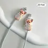 Protetor de Cabo com Design de Padrão de Chihuahua Fofo 2D em Copo - Tipo-C Anti-Quebra para Carregamento