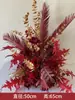 Nueva Colección Otoño/Invierno Nuevo Estilo Chino Color Niebla Roja Azul Champaña Estilo Bosque Decoración de Bolas de Flores para el Suelo del Pasillo del Salón de Bodas