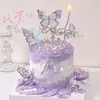 Decoración de Pastel Corona para el Día de San Valentín Chino 2025 Adornos Mariposa Sinfonía Diamante Feliz Fiesta Enchufe de Confesión
