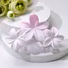 Presilha de cabelo com flor colorida transfronteiriça garra plumeria garra de três flores retrô feminina garra de tubarão para a parte de trás da cabeça acessório de cabelo