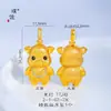 Puzuo retención de color fuerte oro arena accesorios DIY zorro cepillado, cerdito, Buda, peces colgantes, collares, cadenas de suéter de dibujos animados para mujeres