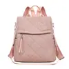 Mochila para Mujer 2026 Nueva Tendencia de Moda Mochila Informal de Cuadros Bolsa Escolar para Estudiantes Bolsa de Viaje Versátil para el Trabajo y los Viajes Diarios