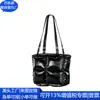 Bolso de Hombro Rpet Reciclado Chaqueta de Plumas Japonesa y Coreana Bolso Chaleco Nylon Rpet Algodón Plegado Bolso Tote Fábrica de Personalización