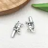 1 Acessório de Joia DIY de Liga Prata Antiga Chave de Fenda Fita Métrica Caixa de Ferramentas Ferramenta Pingente Chaveiro Ornamento Pendente Acessório