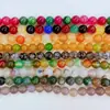 Pulseira de Contas Soltas de Ágata Bicolor Natural Contas para DIY Pulseira Tecida à Mão de Cristal Acessórios de Joias